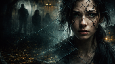 Psychological thriller craft visualizing internal fracture and distorted perception