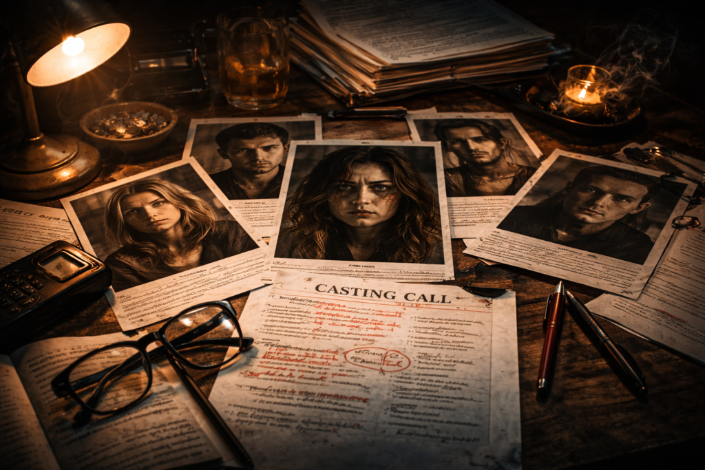 Thriller filmmaking techniques shaped through casting and emotional performance