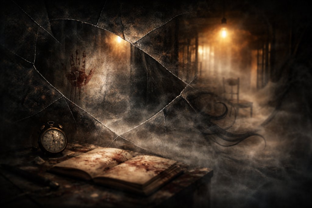 Abstract visual of ambiguity used to create psychological thriller tension