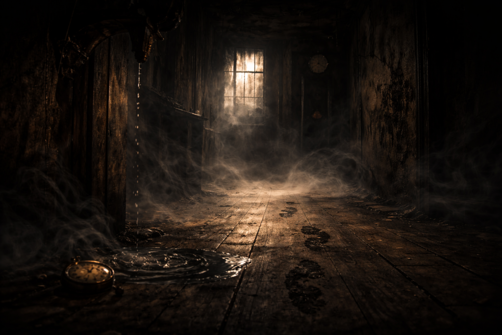 Abstract depiction of cinematic atmosphere created through silence and sonic absence