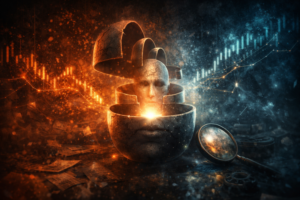 Abstract representation of long term value and reinterpretation in psychological thriller writing